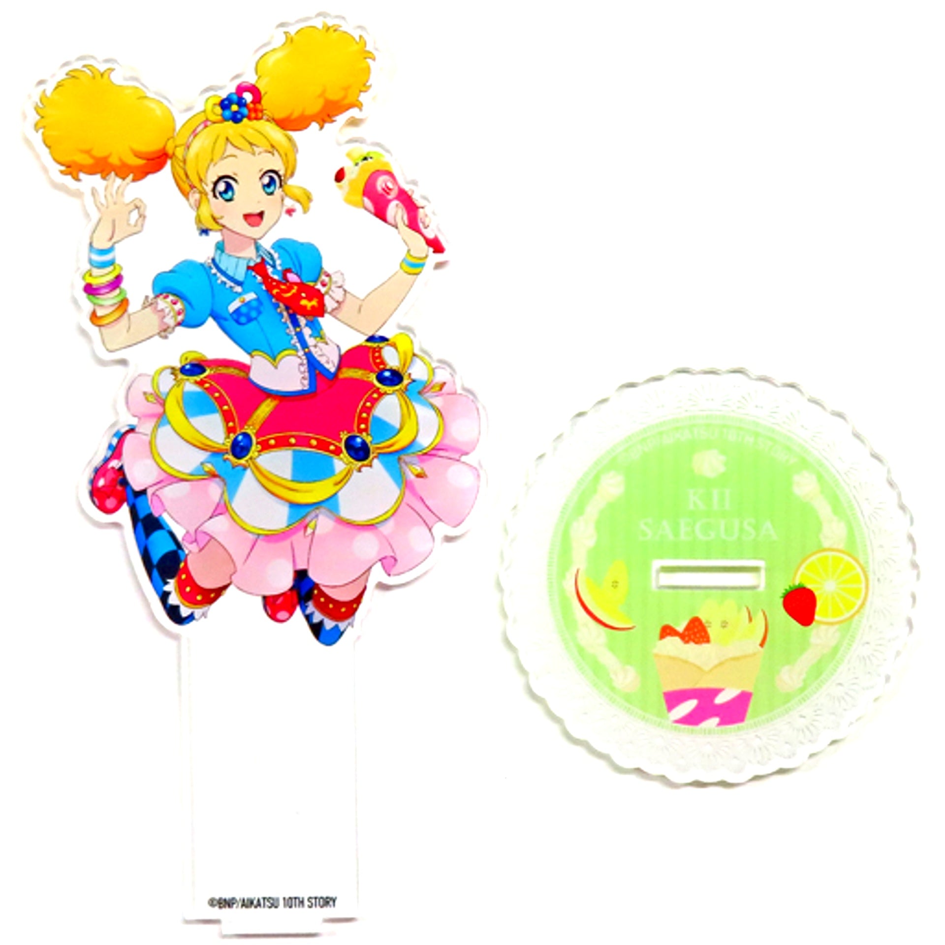 Kii Saegusa Illustration Acrylic Stand Aikatsu! 10th Story Starway to the Future x Marion Crepes [USED]