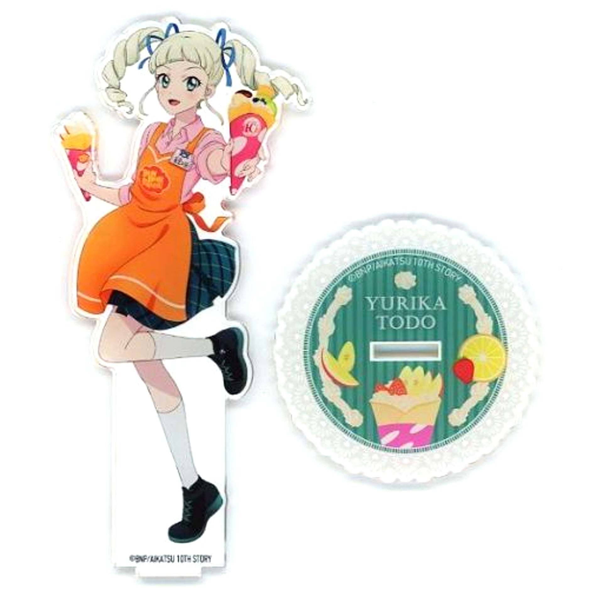 Yurika Todo Illustration Acrylic Stand Aikatsu! 10th Story: Starway to the Future x Marion Crepes [USED]