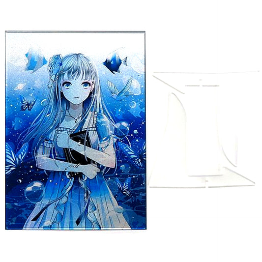 Dream of Blue Eri Kamijo Eshi 100 Nin Ten 06 Acrylic Art Plate [USED]