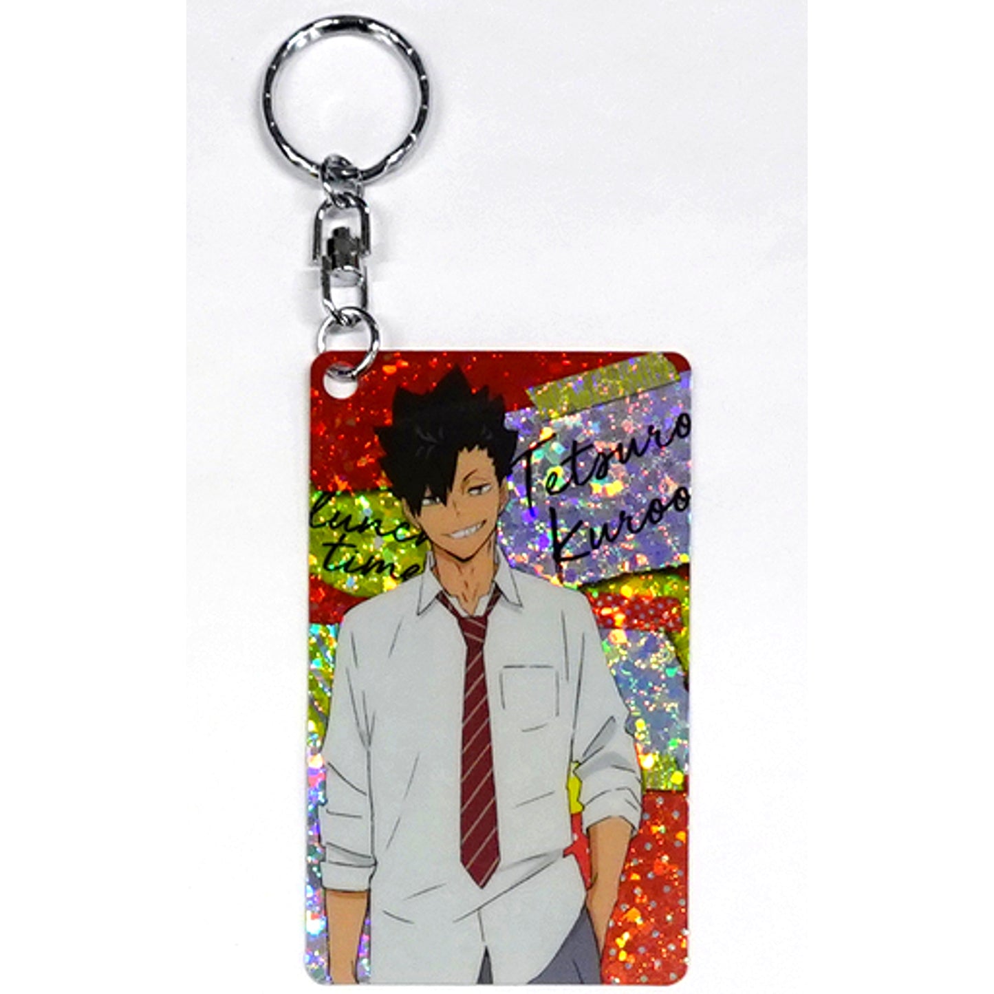 Tetsuro Kuroo Haikyu!! TO THE TOP Hologram Plate Keychain Collection Lunch Break [USED]