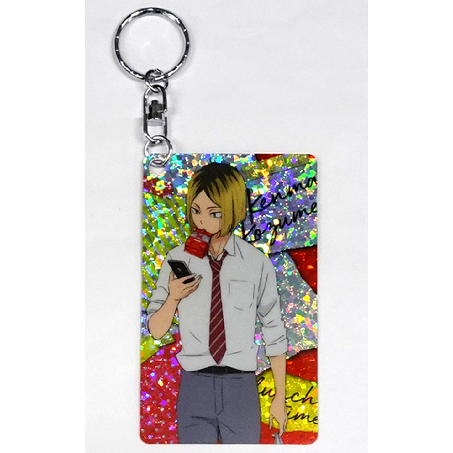 Kenma Kozume Haikyu!! TO THE TOP Hologram Plate Keychain Collection Lunch Break [USED]