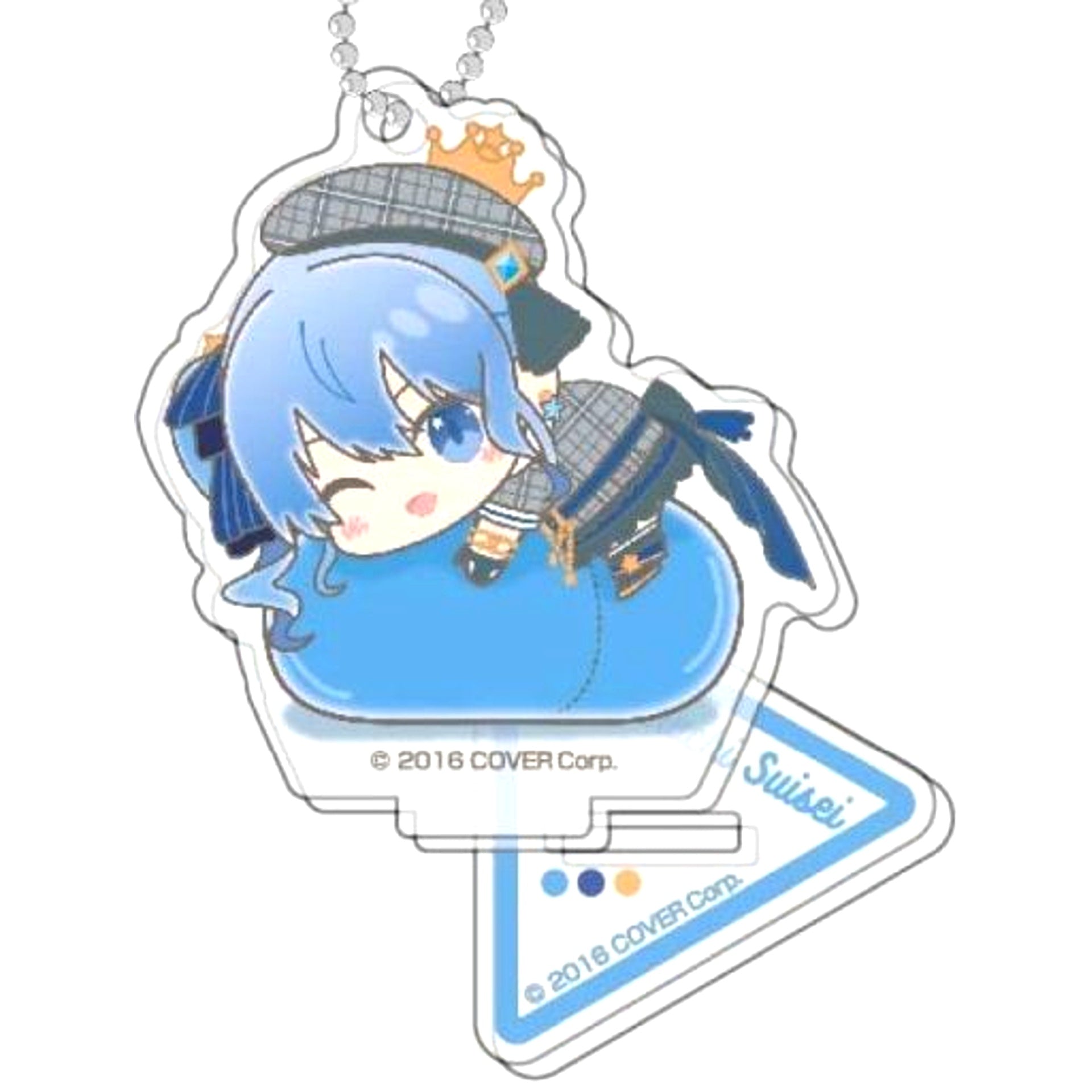 Hoshimachi Suisei hololive Stand Mini Acrylic Keychain Hug Meets A BOX [USED]