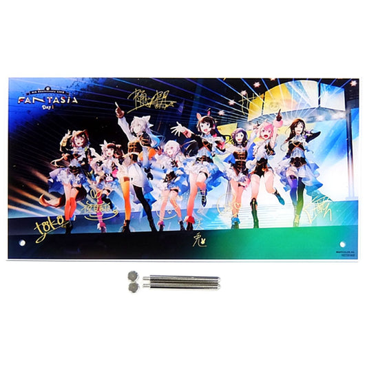 Group Day1 Signed Replica Acrylic Panel Virtual YouTuber Nijisanji 4th Anniversary LIVE FANTASIA S Seat Ticket Bonus [USED]