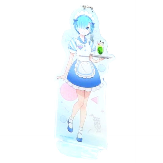 Rem Re:ZERO -Starting Life in Another World- Acrylic Stand Keychain Ram & Rem's Birthday Life 2023 ver. Marui [USED]