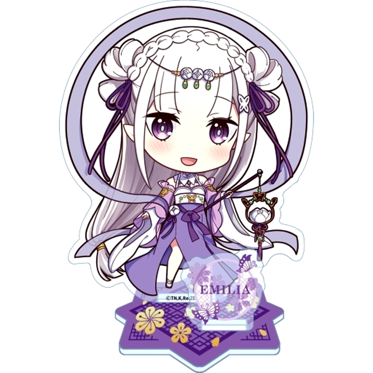 Emilia Chinese Lolita Re:ZERO -Starting Life in Another World- Puchi Choco Acrylic Stand [USED]