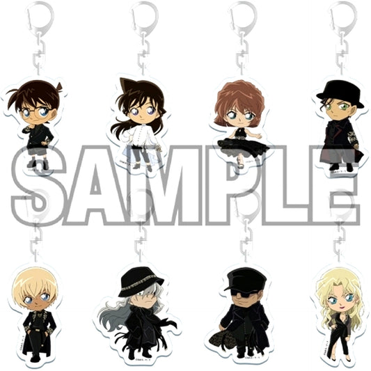 Set of 8 Detective Conan Trading Acrylic Keychain Runway Deformed [USED]