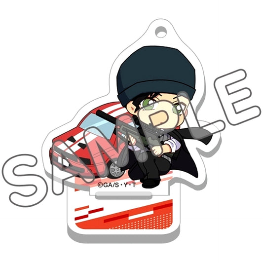 Shuichi Akai Detective Conan Trading Acrylic Stand Type Keychain Suit Action [USED]
