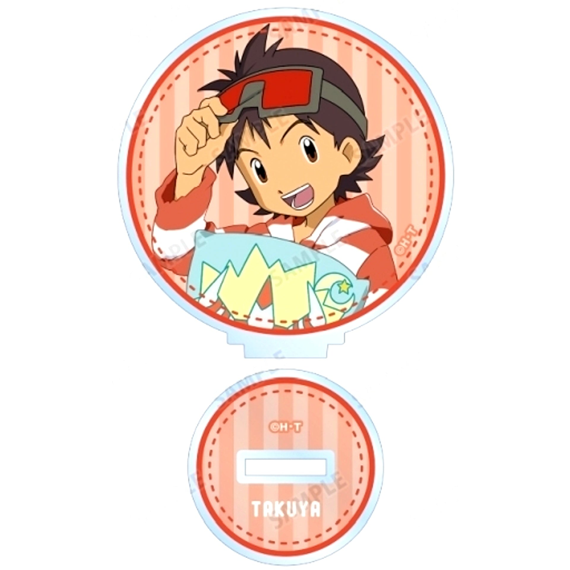 Takuya Kanbara A Digimon Frontier Illustration Sleepover Pajamas Ver. Trading Acrylic Stand [USED]
