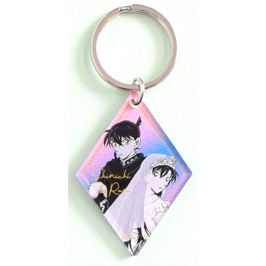 Shinichi Kudo & Ran Mouri Detective Conan Trading Metallic Acrylic Keychain Vol. 3 [USED]