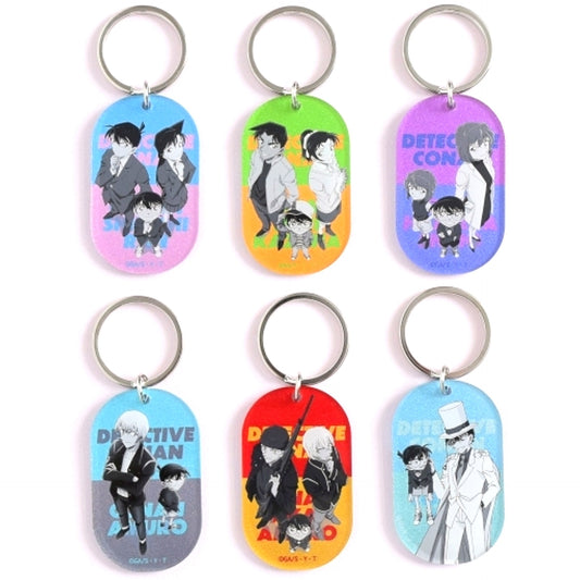 Set of 6 Detective Conan Trading Metallic Acrylic Keychain vol.4 [USED]