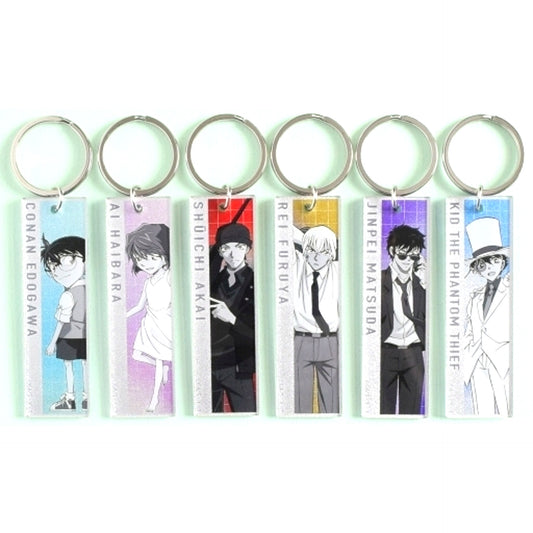 Set of 6 Detective Conan Trading Metallic Acrylic Keychain vol.5 [USED]