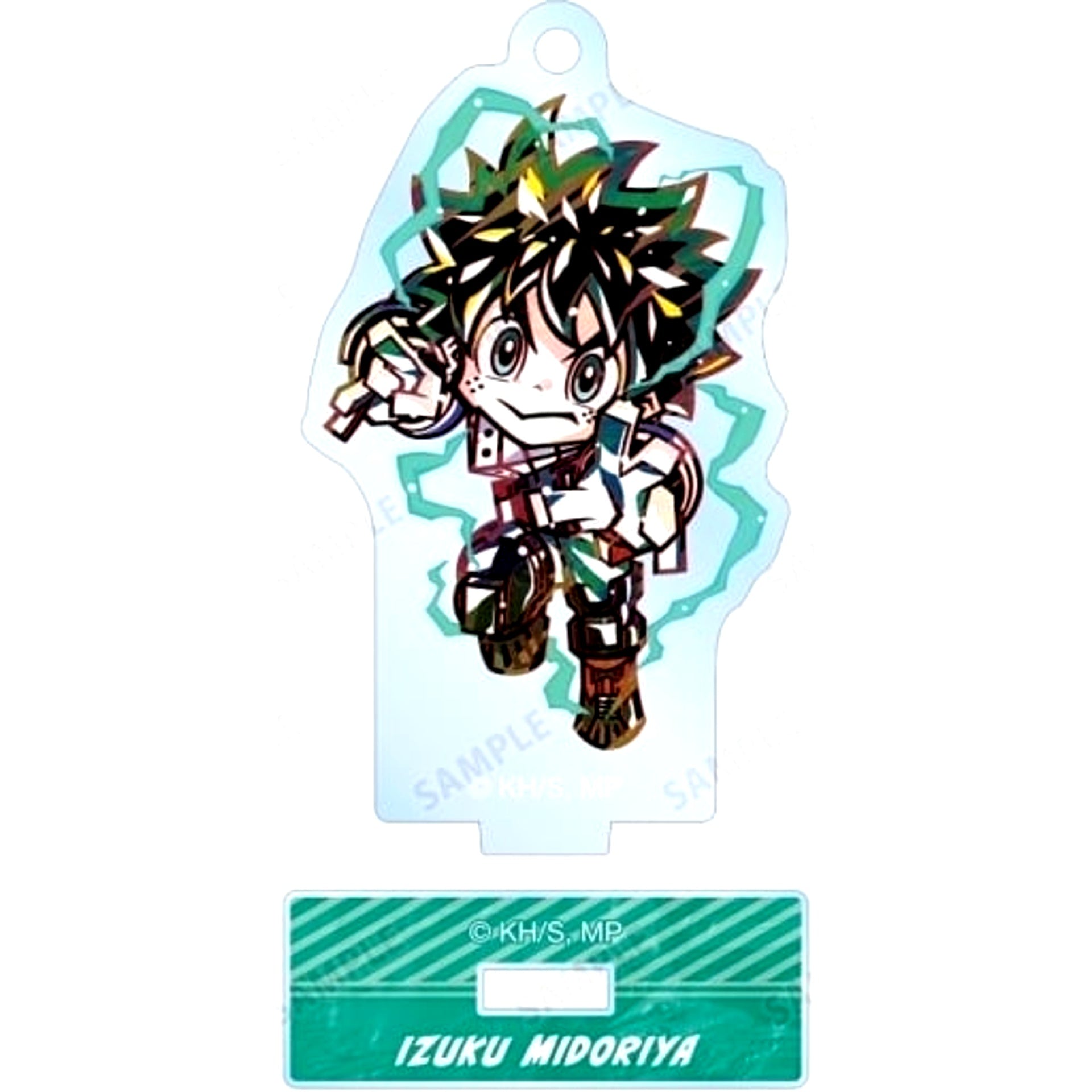 Izuku Midoriya My Hero Academia Trading Deformed Ani Art Acrylic Stand Keychain ver A [USED]