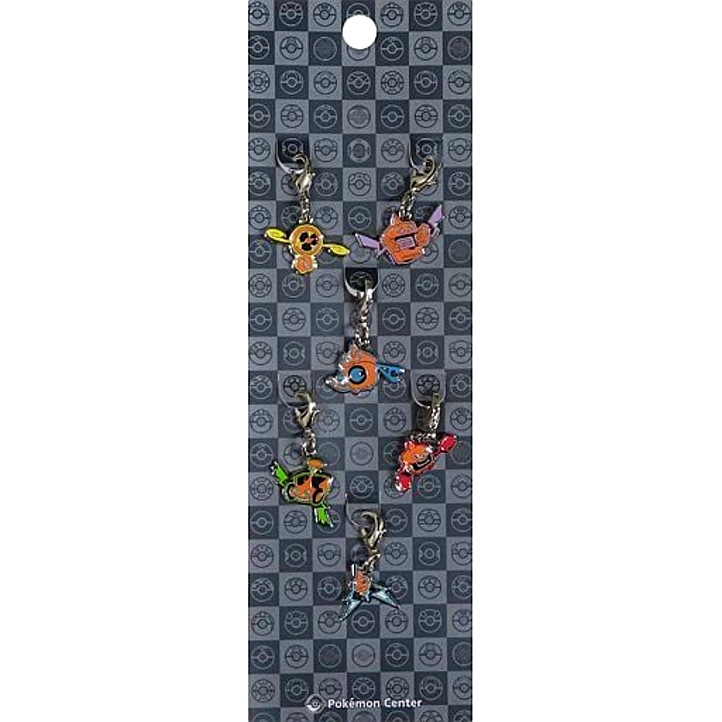 Set of 6 Rotom 6 Forms Renewal Pokemon 479. National Pokedex Metal Charm Pokemon Center Limited [USED]