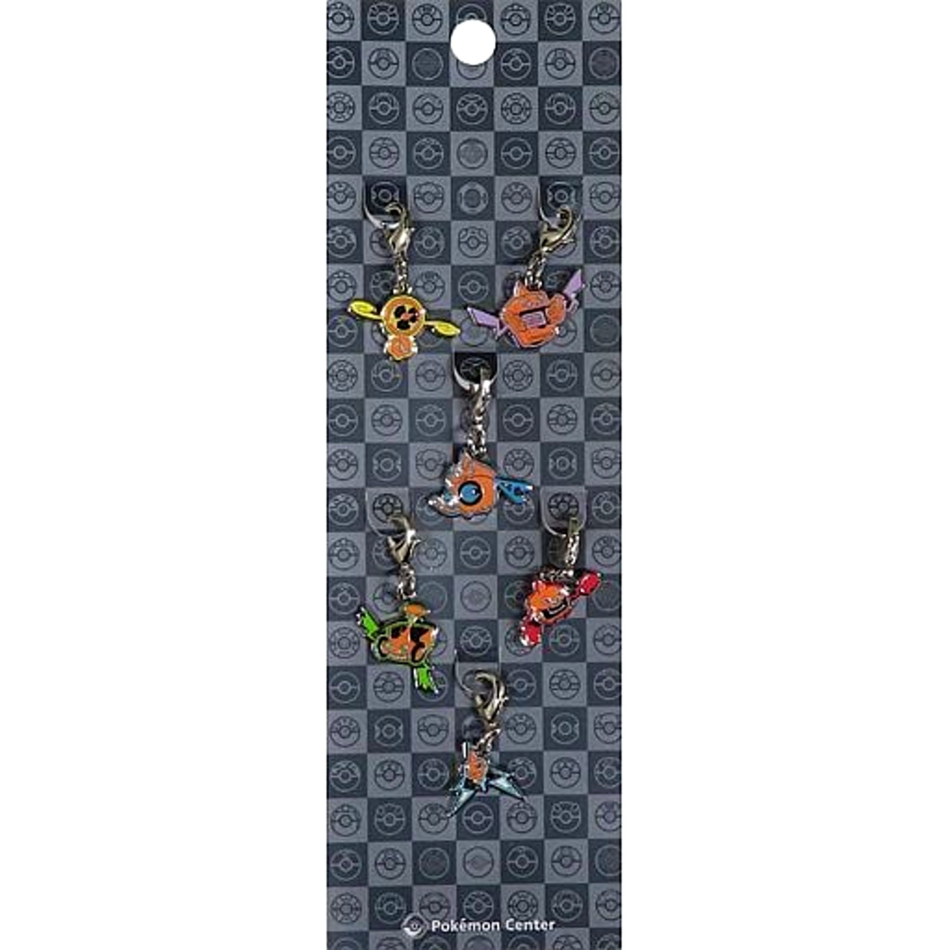 Set of 6 Rotom 6 Forms Renewal Pokemon 479. National Pokedex Metal Charm Pokemon Center Limited [USED]