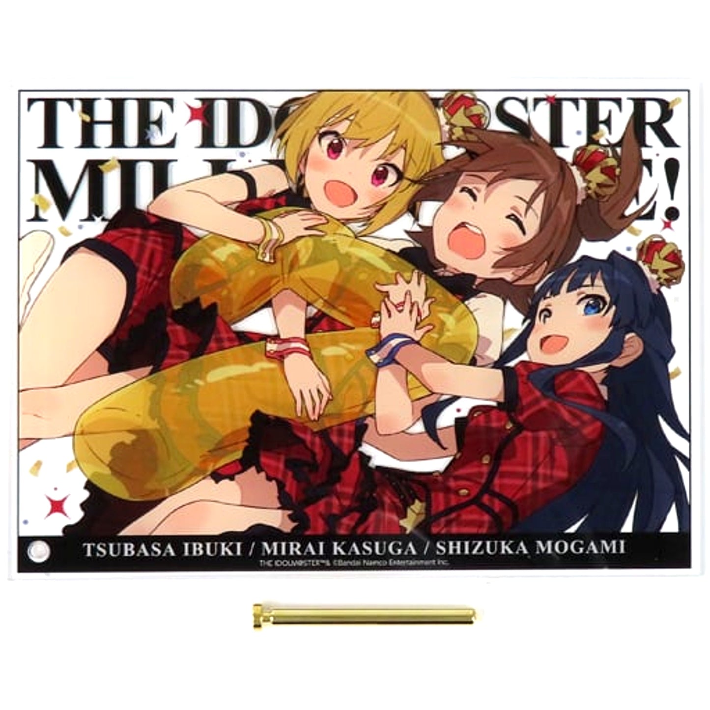 Group The Idolmaster Million Live! Gift Online Kuji x The Idolmaster Million Live! Prologue Rouge ver. Prize A-1 Acrylic Art [USED]