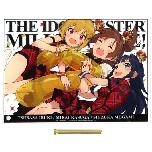 Group The Idolmaster Million Live! Gift Online Kuji x The Idolmaster Million Live! Prologue Rouge ver. Prize A-1 Acrylic Art [USED]
