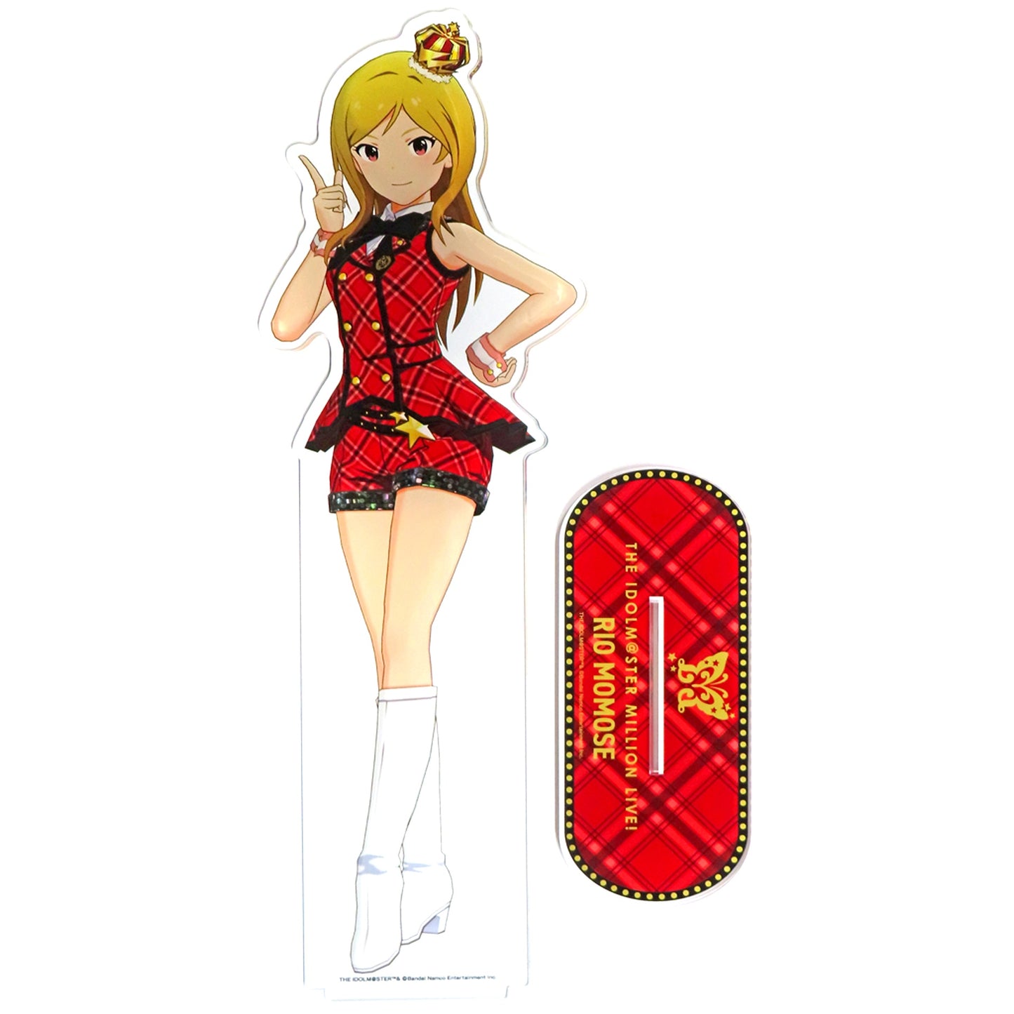 Rio Momose THE IDOLM@STER MILLION LIVE! Extra Large Acrylic Stand Prologue Rouge ver. Gift SHOP Kotobukiya Akihabara [USED]