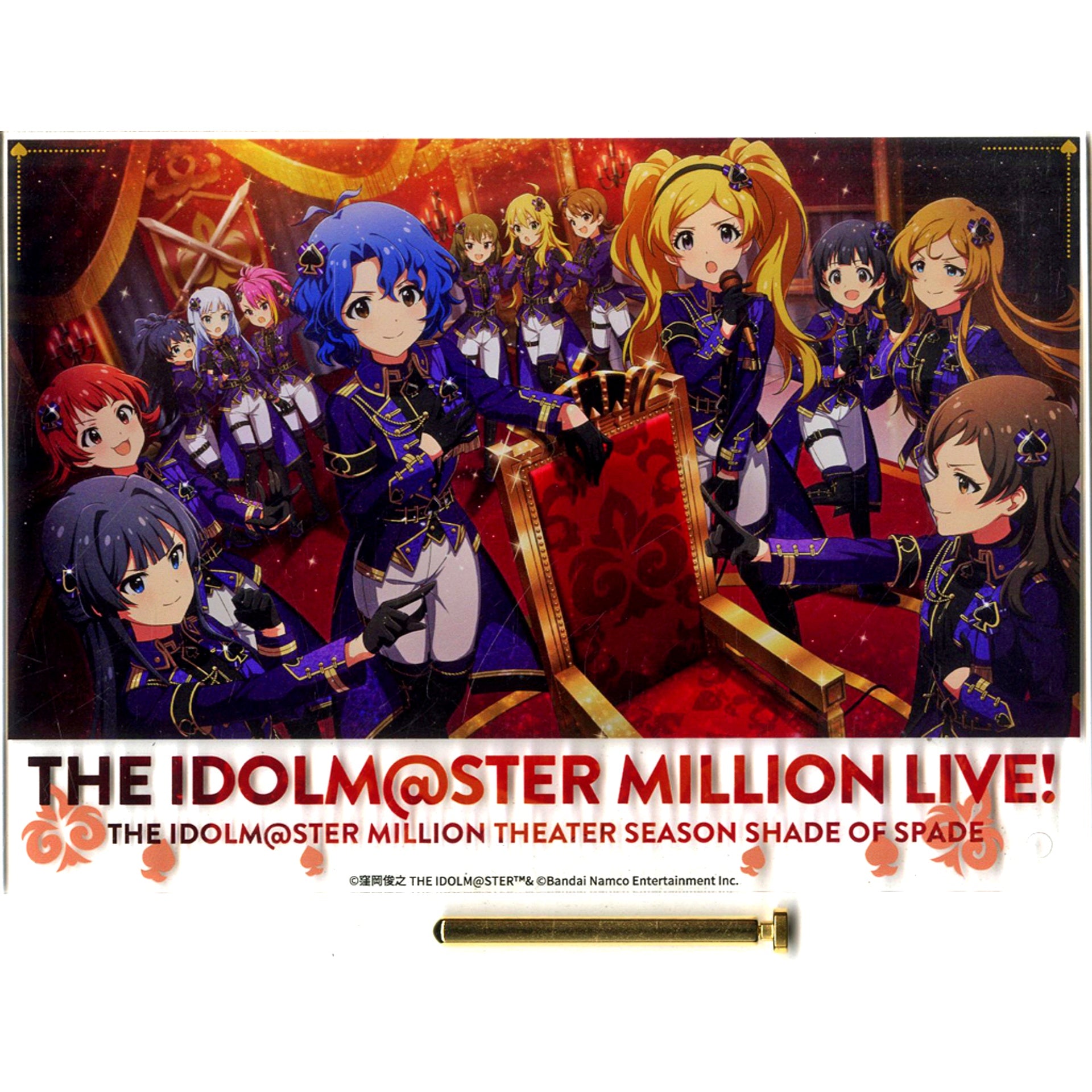 SHADE OF SPADE 03 The Idolmaster Million Live! x Gift SHOP in Kotobukiya Akihabara Acrylic Art [USED]