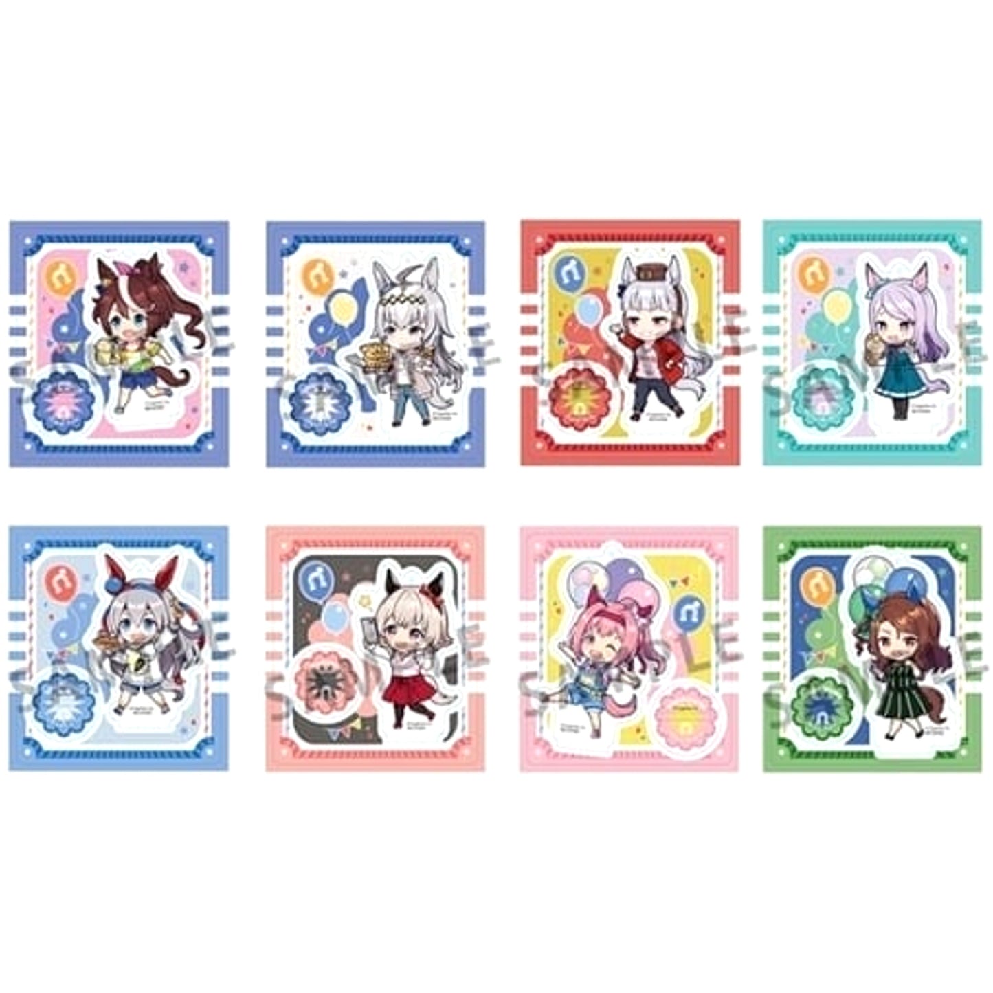 Tokai Teio & Others Umamusume: Pretty Derby All 8 Types Set Tokotoko Acrylic Stand Vol.1 [USED]
