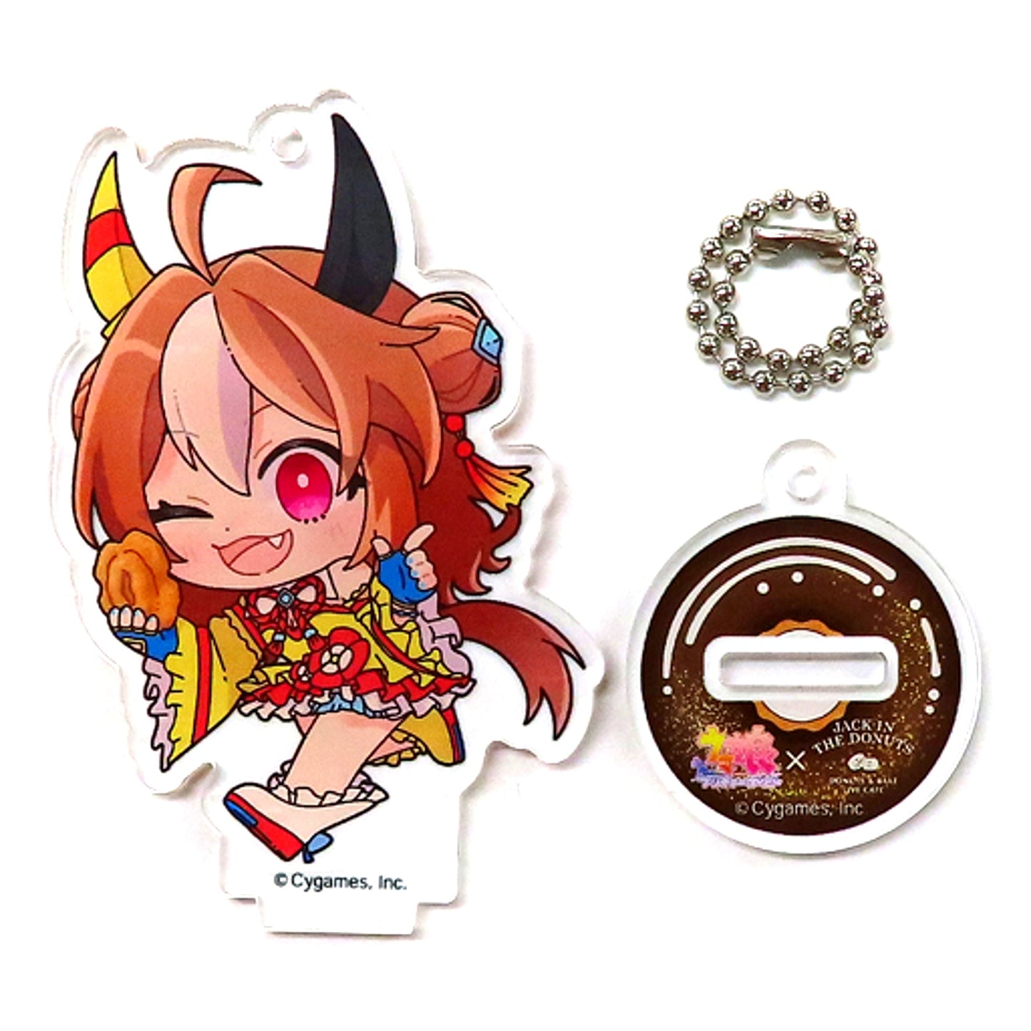 Copano Rickey Uma Musume Pretty Derby Acrylic Stand Keychain Jack in the Donuts [USED]