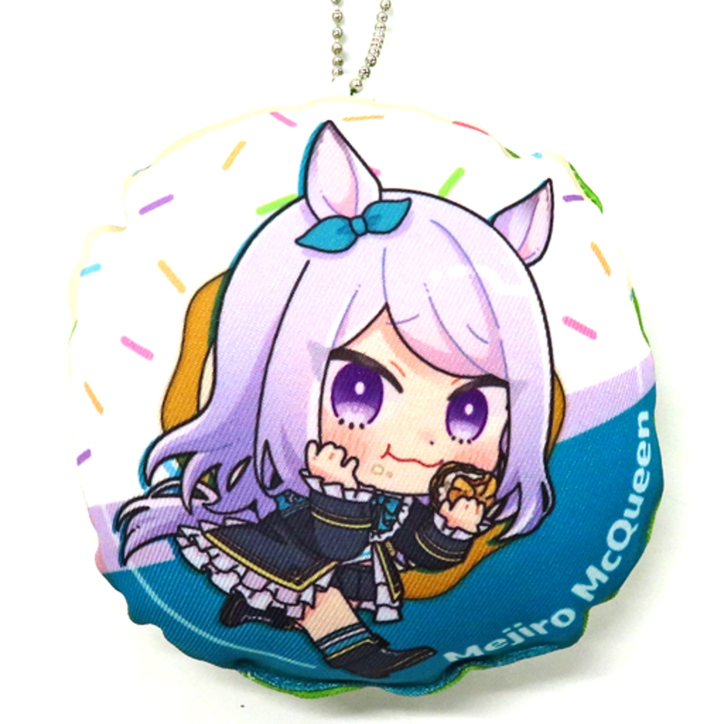 Mejiro McQueen Uma Musume Pretty Derby Mini Cushion Keychain Jack in the Donuts [USED]