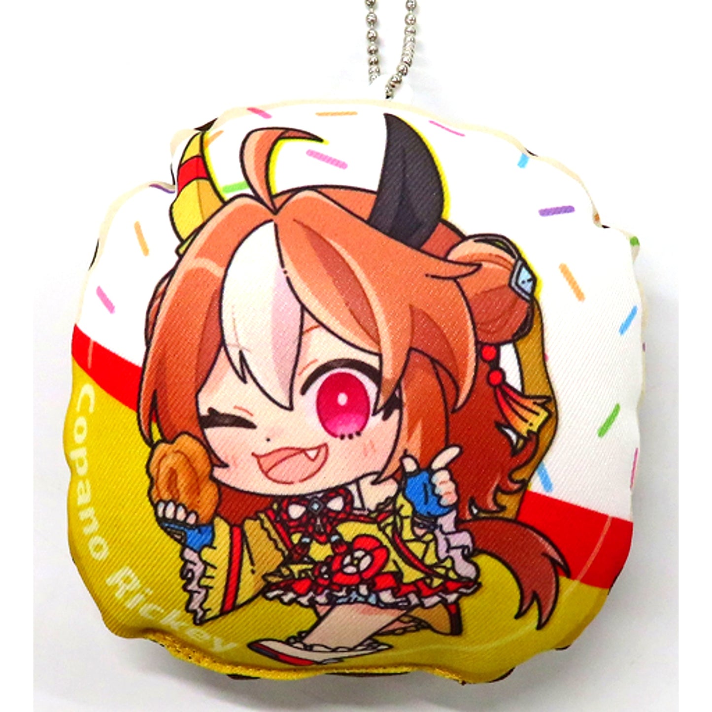 Copano Rickey Umamusume: Pretty Derby Mini Cushion Keychain Jack in the Donuts [USED]