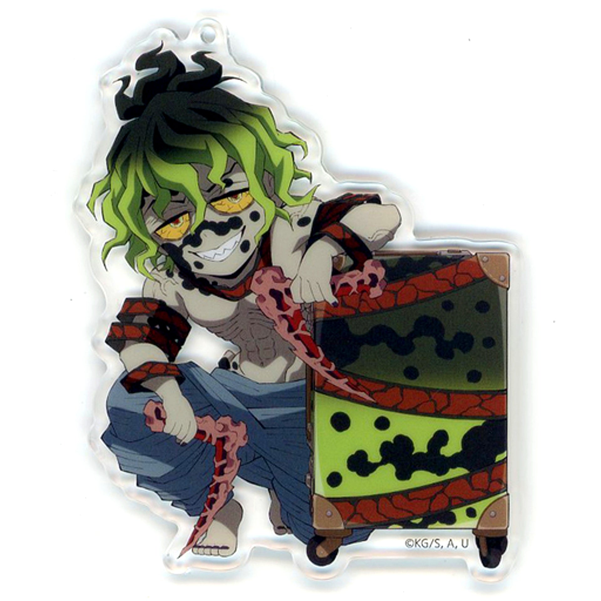 Gyutaro Demon Slayer World Tour Mini Chara Illustration Random Acrylic Charm Theater Goods [USED]
