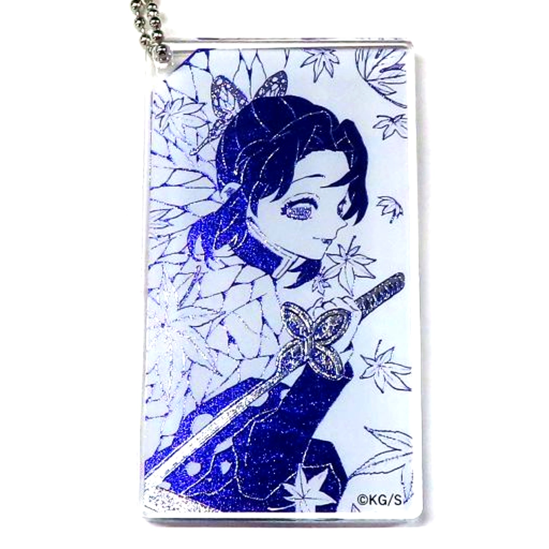 Shinobu Kocho Monochrome Demon Slayer Koyoharu Gotouge Exhibition GIRLS Acrylic Keychain Collection [USED]