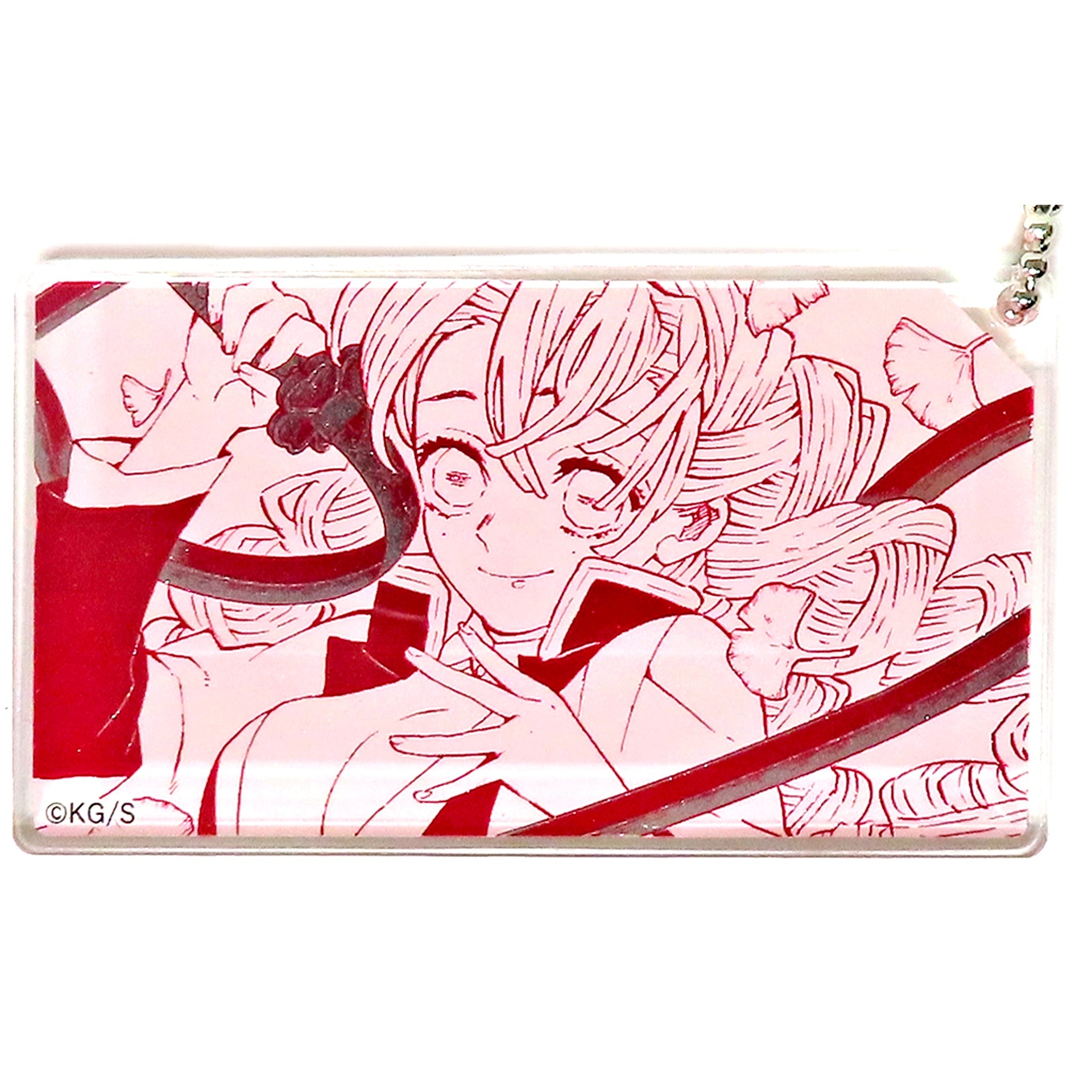 Mitsuri Kanroji Monochrome Demon Slayer: Kimetsu no Yaiba Koyoharu Gotouge Exhibition GIRLS Acrylic Keychain Collection [USED]