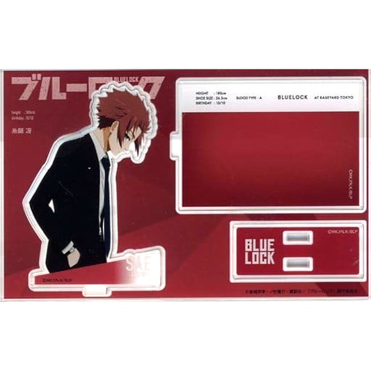 Sae Itoshi Card Design Ver. TE Illustration Acrylic Stand Blue Lock Pop Up Exhibition Team Expeditions at baseyard tokyo [USED]