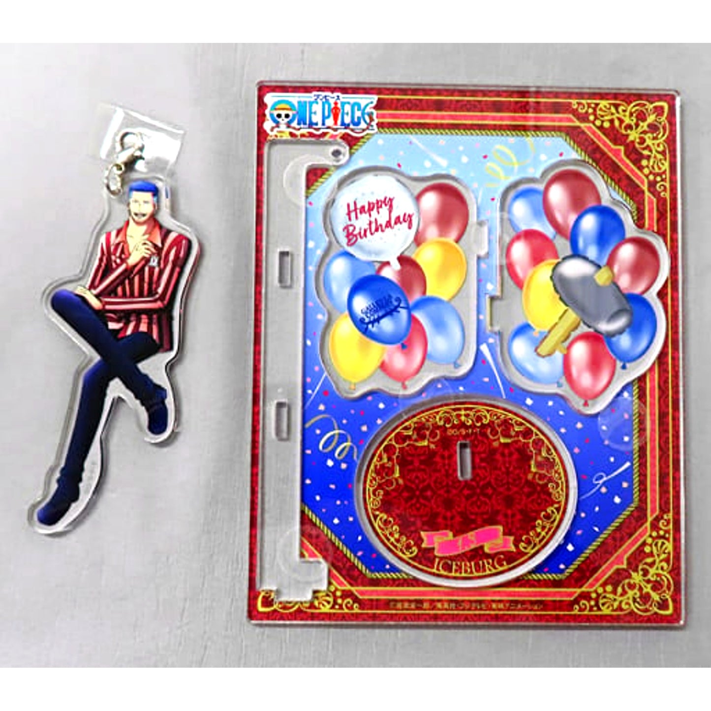 Iceburg One Piece Birthday Yurayura Wobble Acrylic Stand 2023 Mugiwara Store Limited [USED]