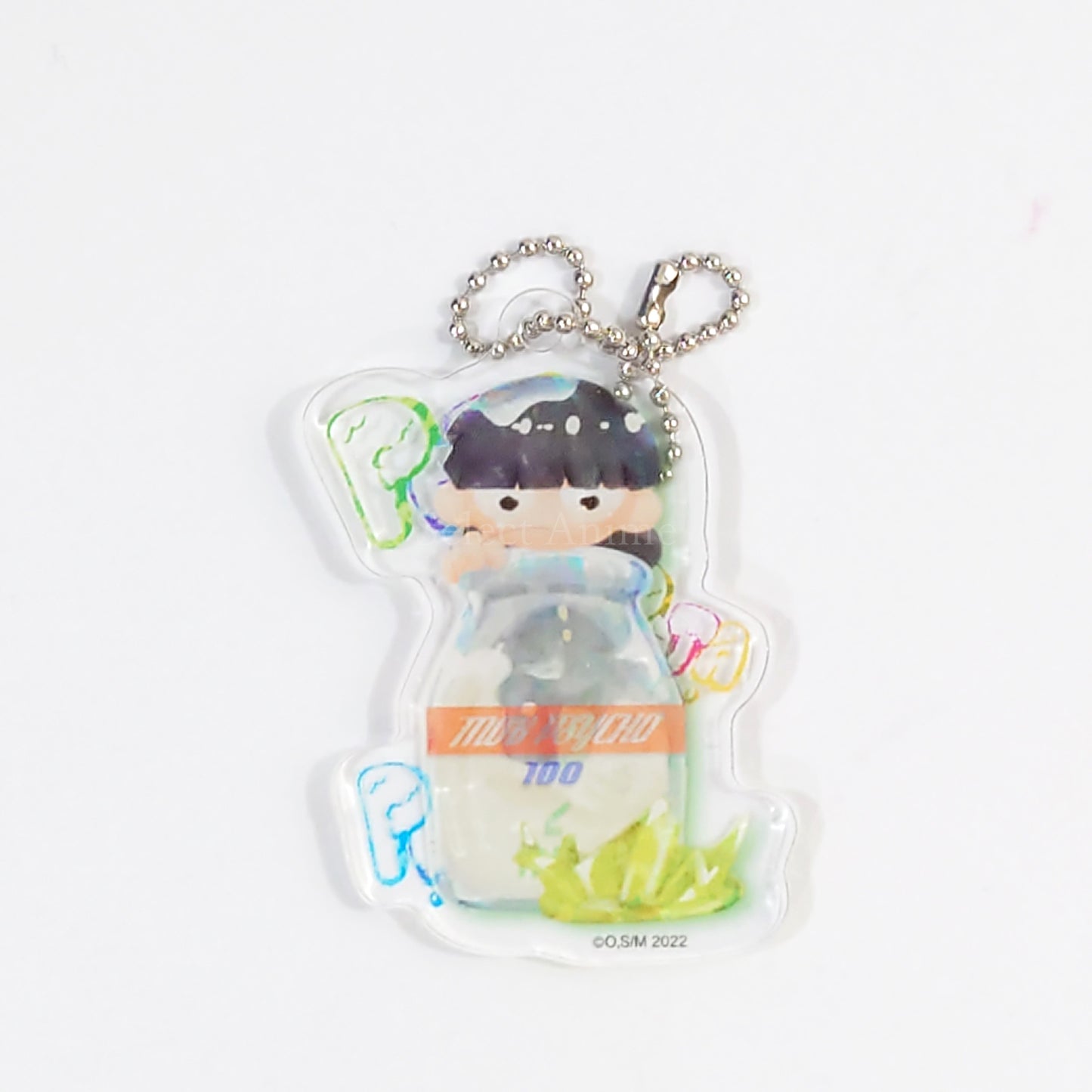 Mob Psycho 100 Shigeo Kageyama Buncafe Etude Acrylic Keychain Bunbougu Cafe Limited Keychains [USED]