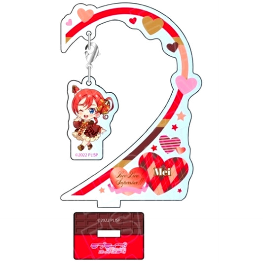 Mei Yoneme Valentine's Day Chibi Ver. Fura Fura Acrylic Stand Love Live! Superstar!! [USED]
