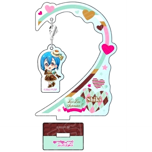 Shiki Wakana Valentine's Day Chibi Ver. Fura Fura Acrylic Stand Love Live! Superstar!! [USED]