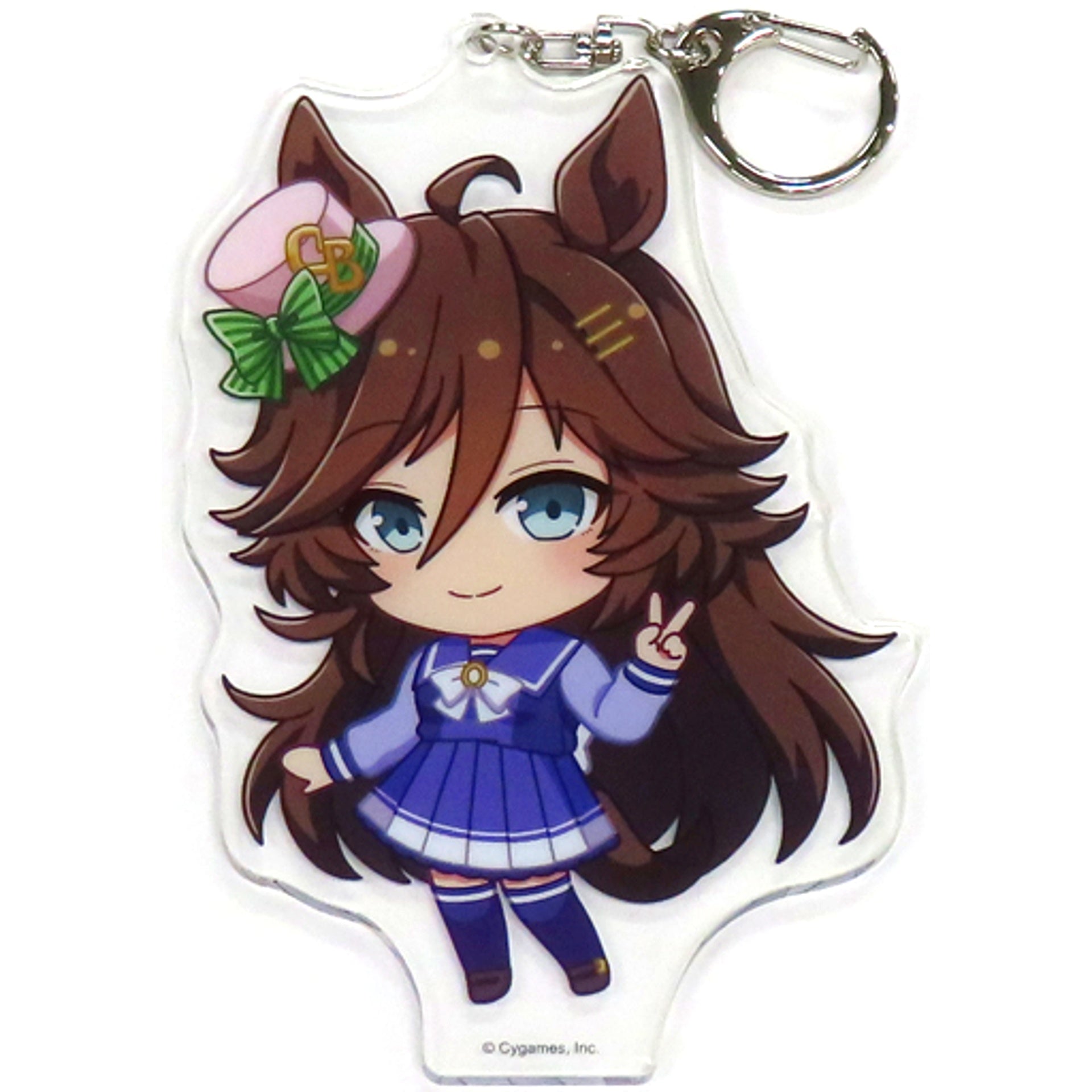 Mr. C.B. Umamusume Pretty Derby 2nd Anniv V Sign Big Acrylic Keychain 7-Eleven Campaign Seven Net Ltd [USED]