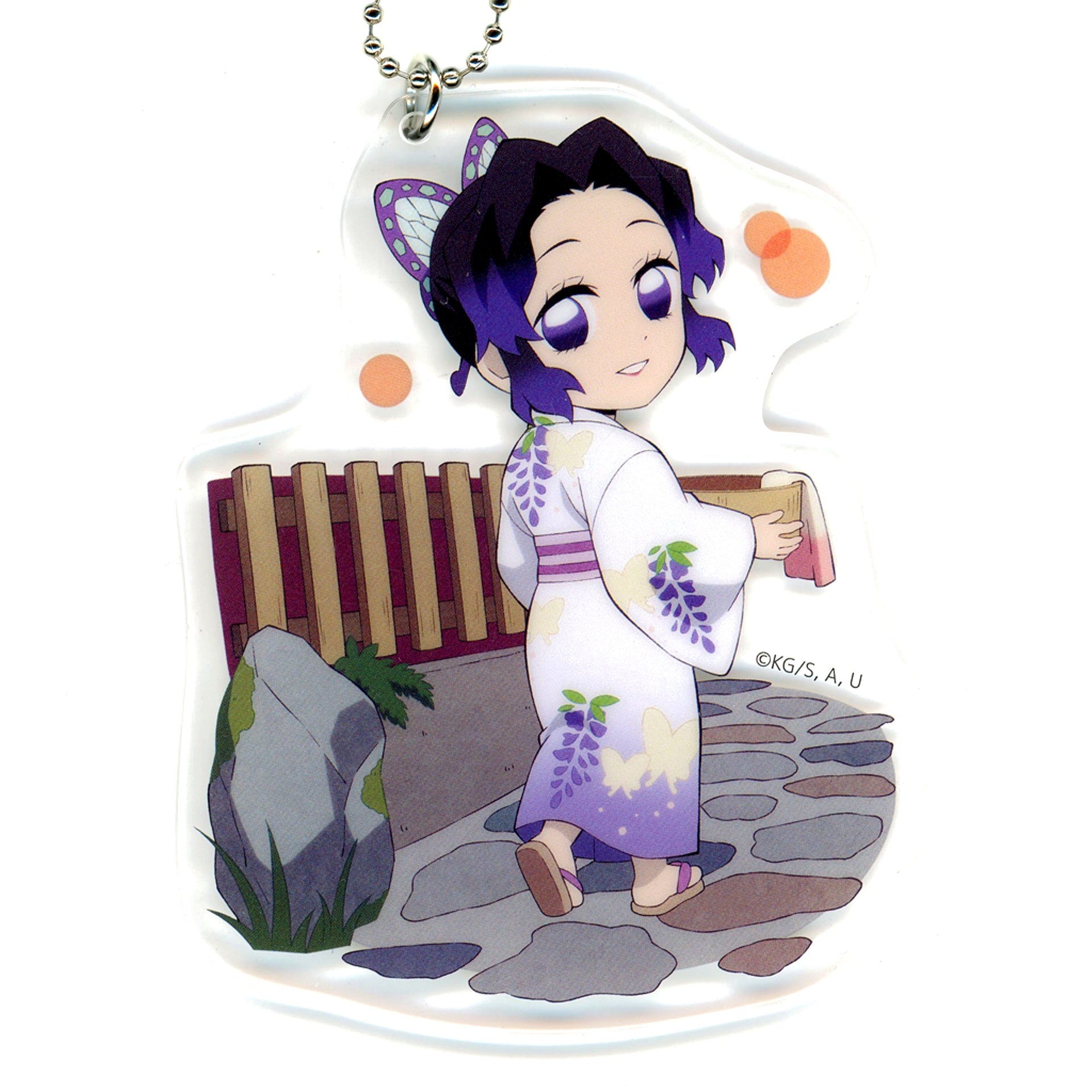 Shinobu Kocho Local Illustration Oita Demon Slayer Acrylic Charm Total Concentration Exhibition Mugen Train and Entertainment District Arc Oita Venue Limited Ver. [USED]