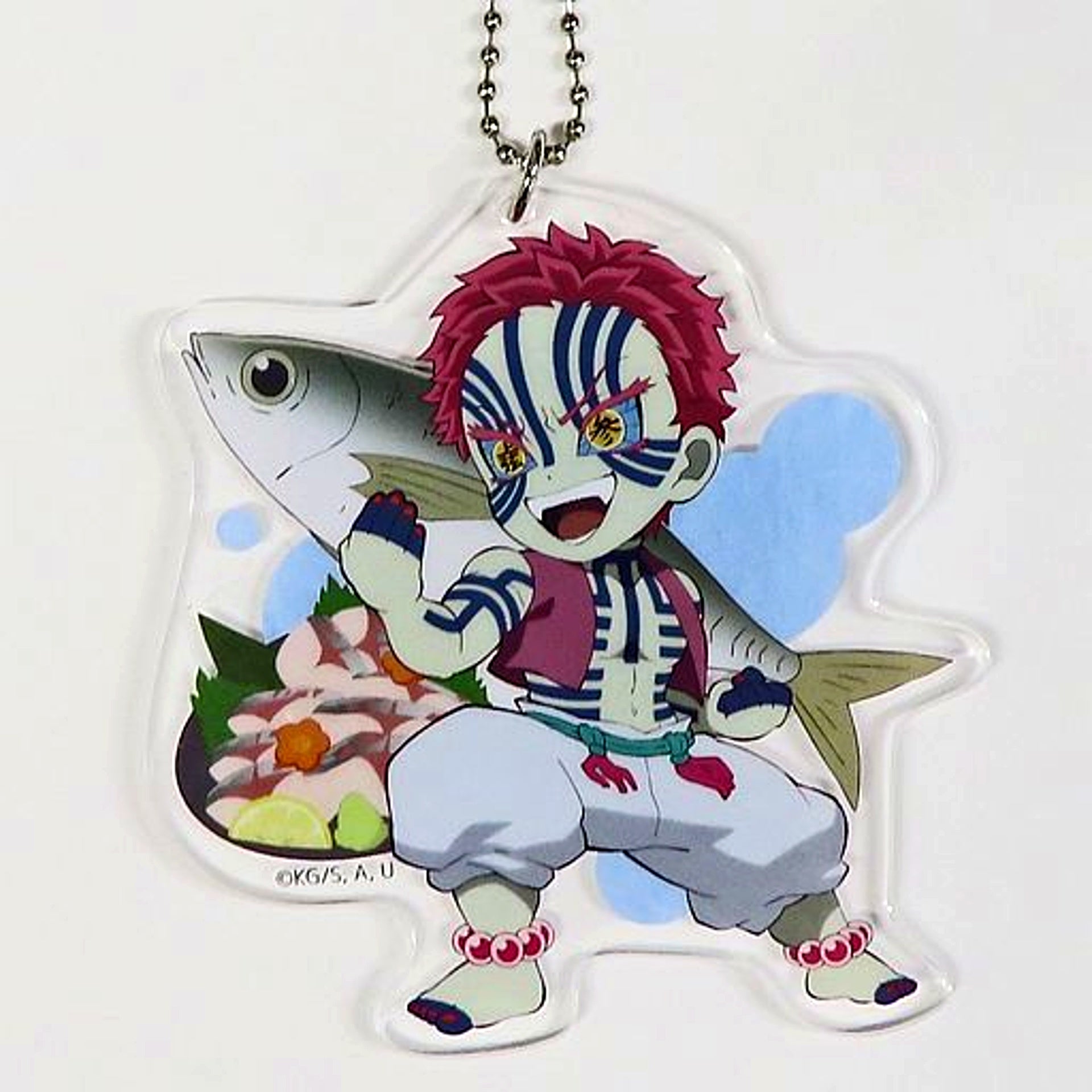 Akaza Demon Slayer Kimetsu no Yaiba Zen Shochu Ten Exhibition Oita Limited Gotochi Illustration Oita Acrylic Charm [USED]