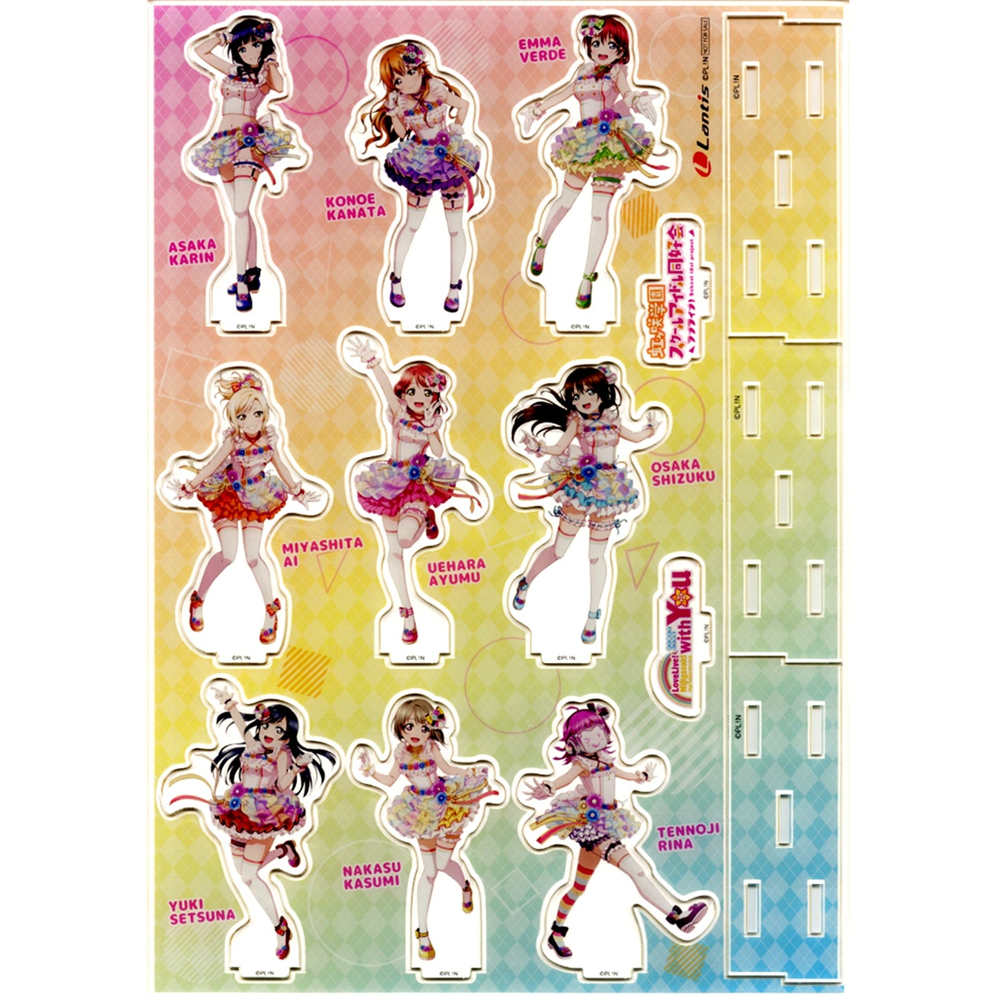 Group Diorama Style Acrylic Stand Bonus Item for Blu-ray Love Live! Nijigasaki High School Idol Club First Live with You Memorial BOX Perfect Limited Edition Sofmap [USED]