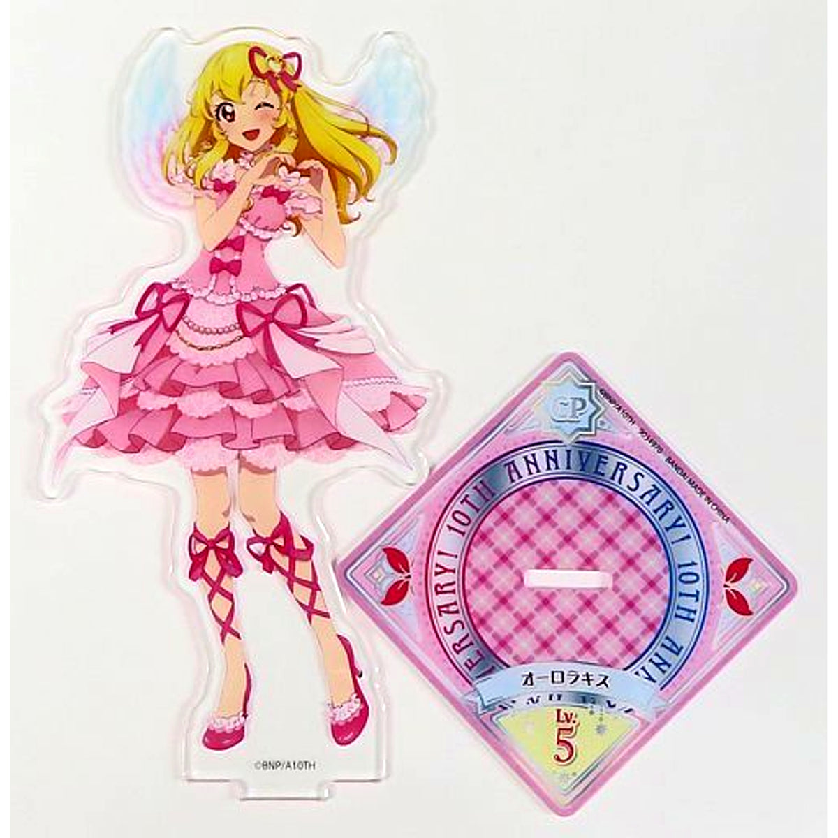 Ichigo Hoshimiya 10th Anniversary Illustration Acrylic Stand Aikatsu! Series [USED]