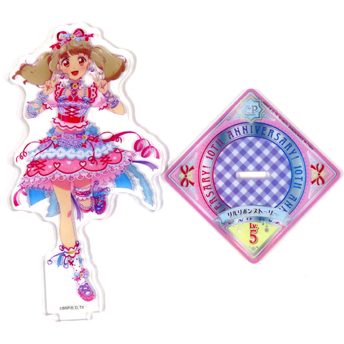 Raki Kiseki 10th Anniversary Illustration Acrylic Stand Aikatsu! Series [USED]