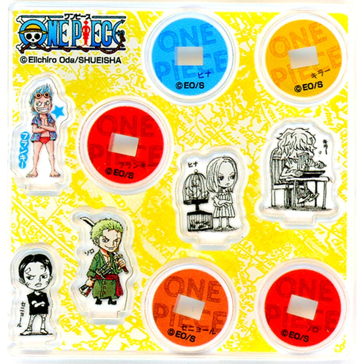 Killer & Senor Pink & Hina & Franky Child & Roronoa Zoro One Piece Acrylic Mini Mini Figure Vol.3 [USED]