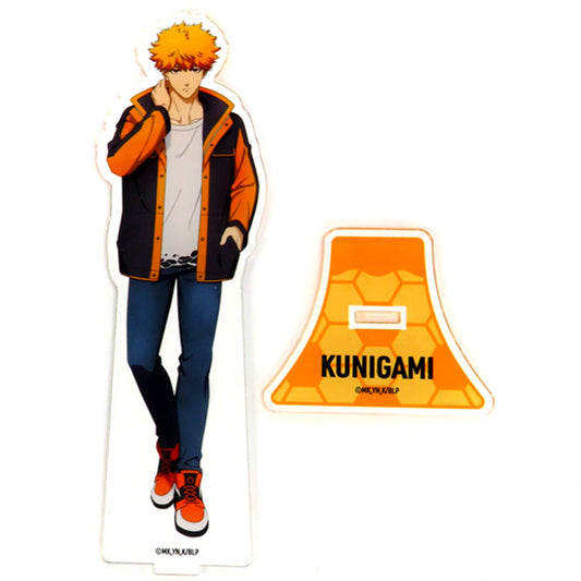 Rensuke Kunigami Acrylic Stand Blue Lock in Fuji-Q Highland [USED]