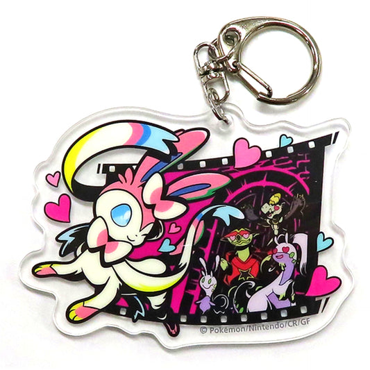 Sylveon Film Pokemon Acrylic Keychain Collection Midnight Agent -the cinema- Pokemon Center Limited [USED]