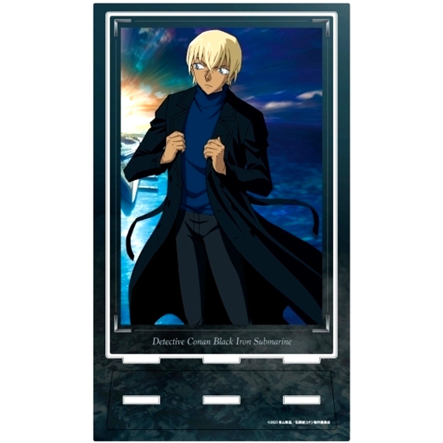 Bourbon Detective Conan Black Iron Submarine Acrylic Art Stand [USED]