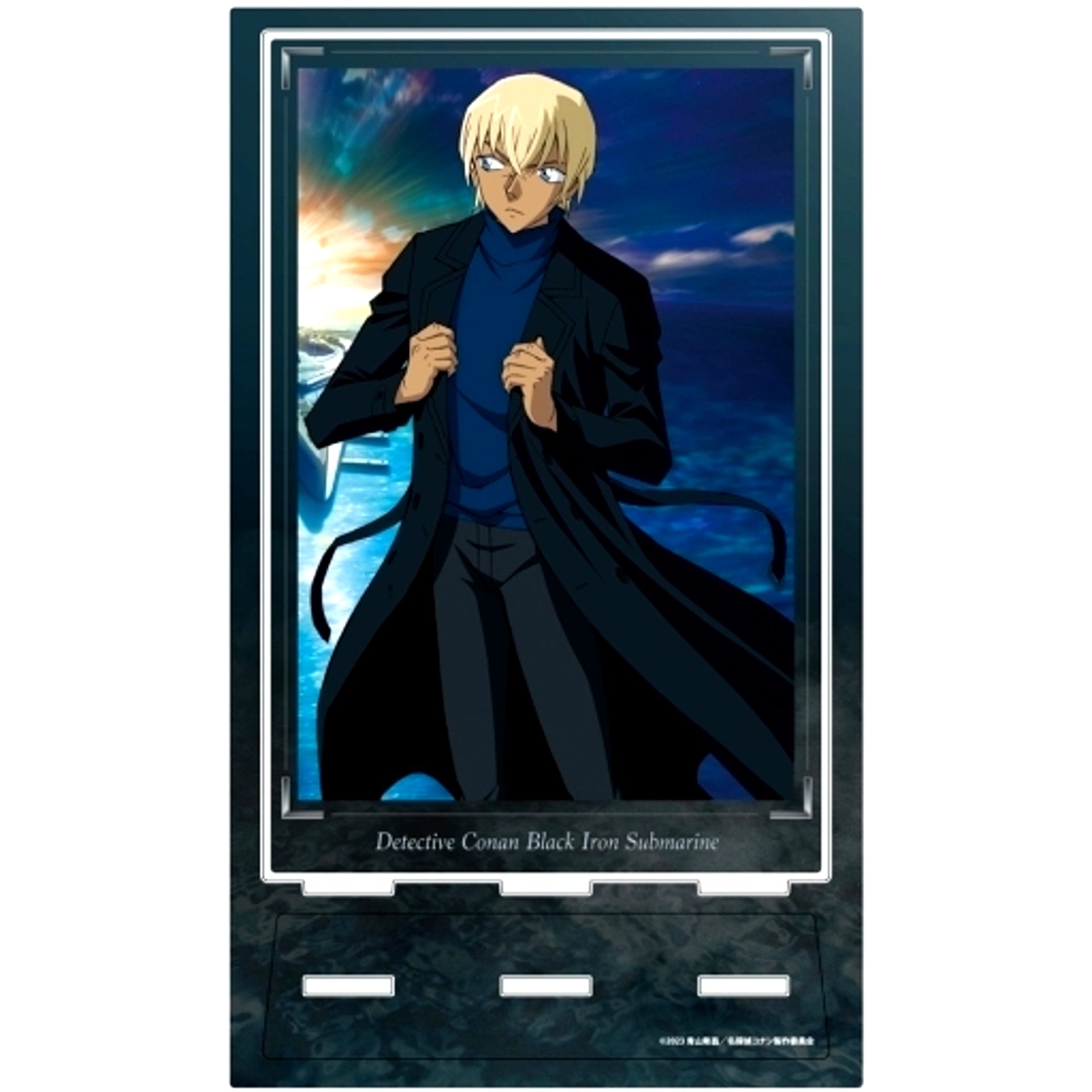 Bourbon Detective Conan Black Iron Submarine Acrylic Art Stand [USED]