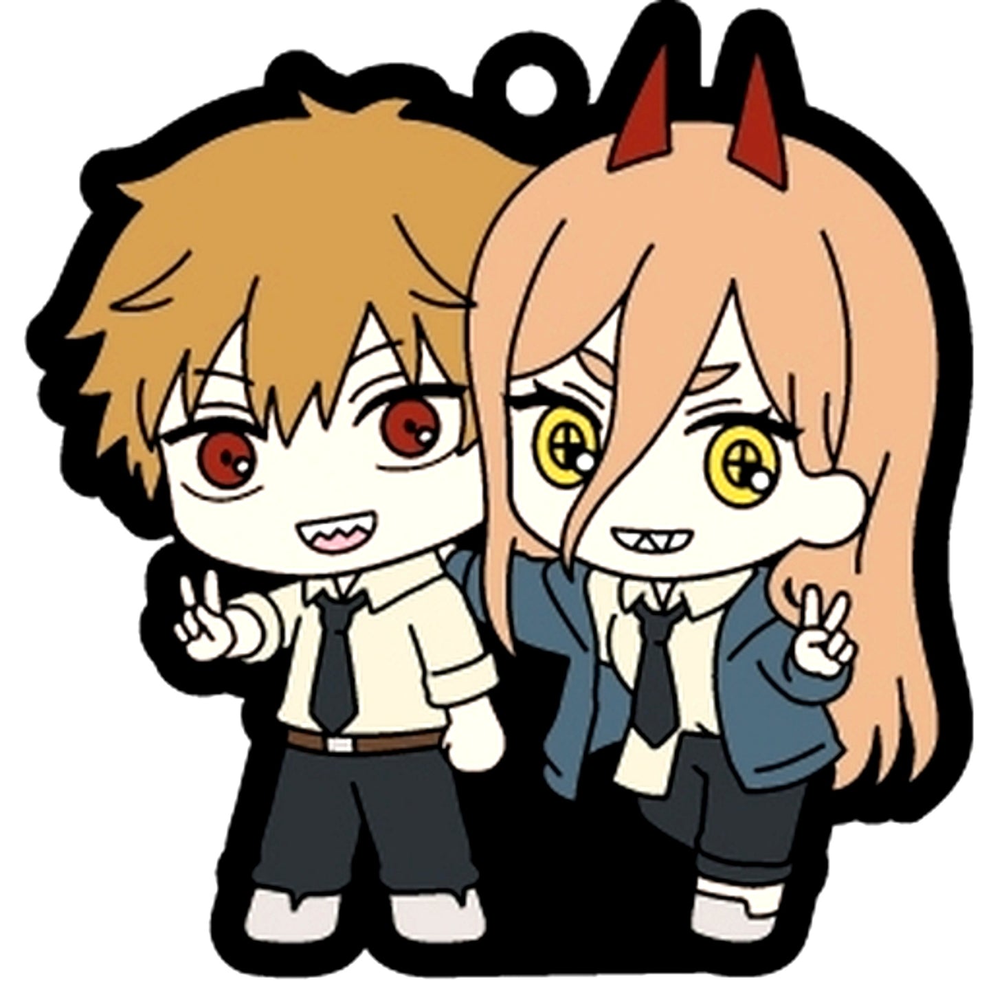 Denji & Power Chainsaw Man Waiwai Rubber Strap [USED]