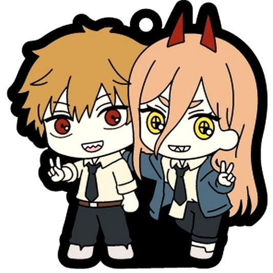 Denji & Power Chainsaw Man Waiwai Rubber Strap [USED]