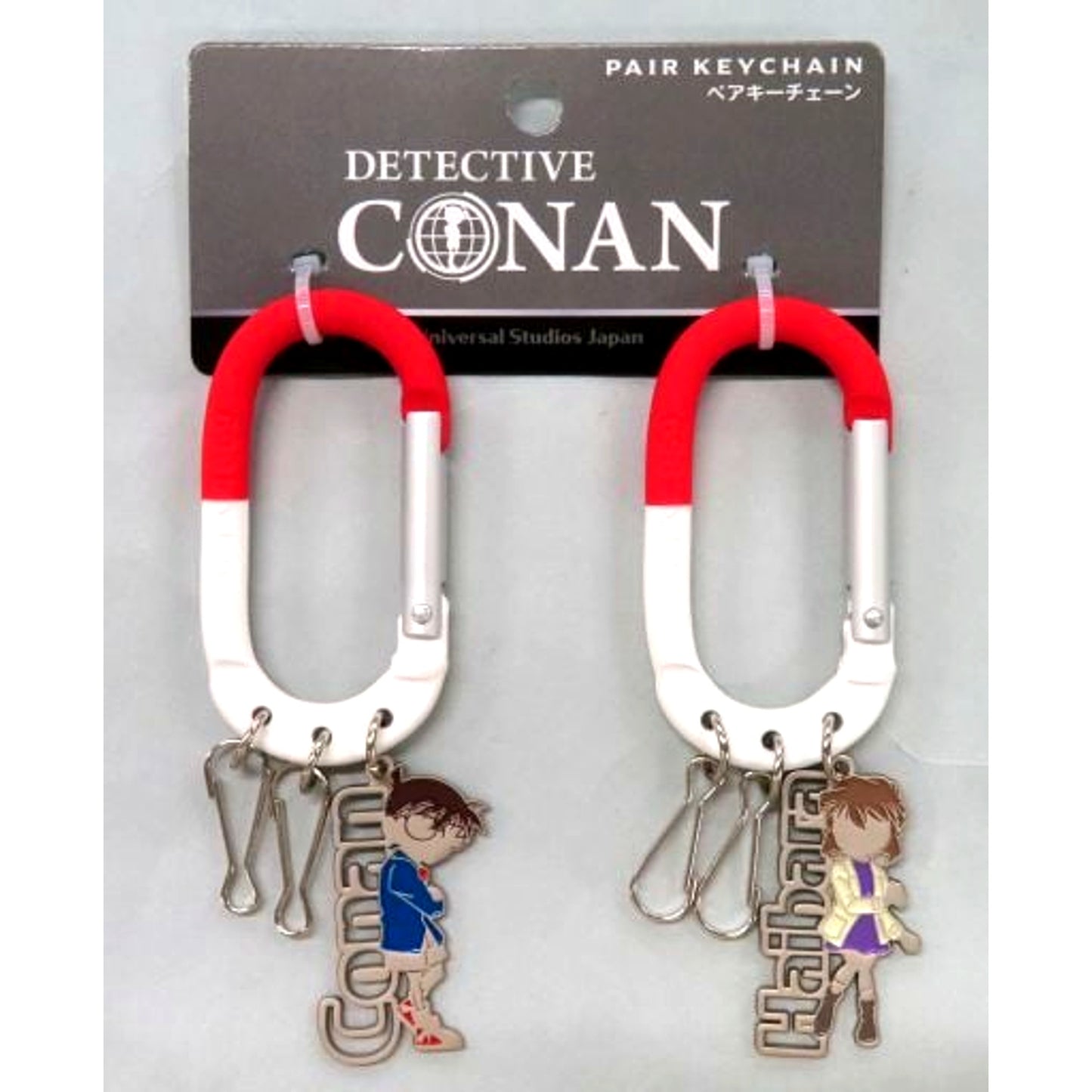 Conan Edogawa and Ai Haibara Detective Conan World Pair Keychain Universal Studios Japan Limited [USED]