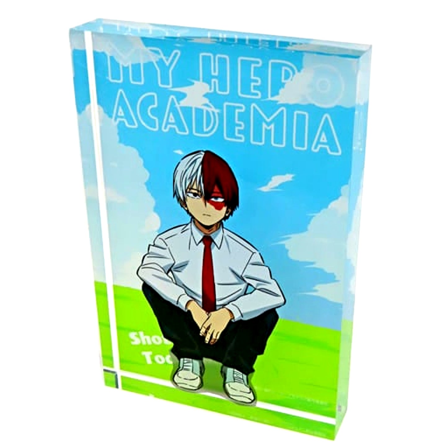 Shoto Todoroki My Hero Academia Acrylic Block Youth Ver Jump Festa 2023 Goods Made-to-Order Limited [USED]