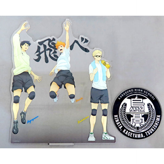 Karasuno High School TRAINING MENU BIG Acrylic Stand Haikyu!! Jump Festa 2023 Goods Made-to-Order Limited [USED]